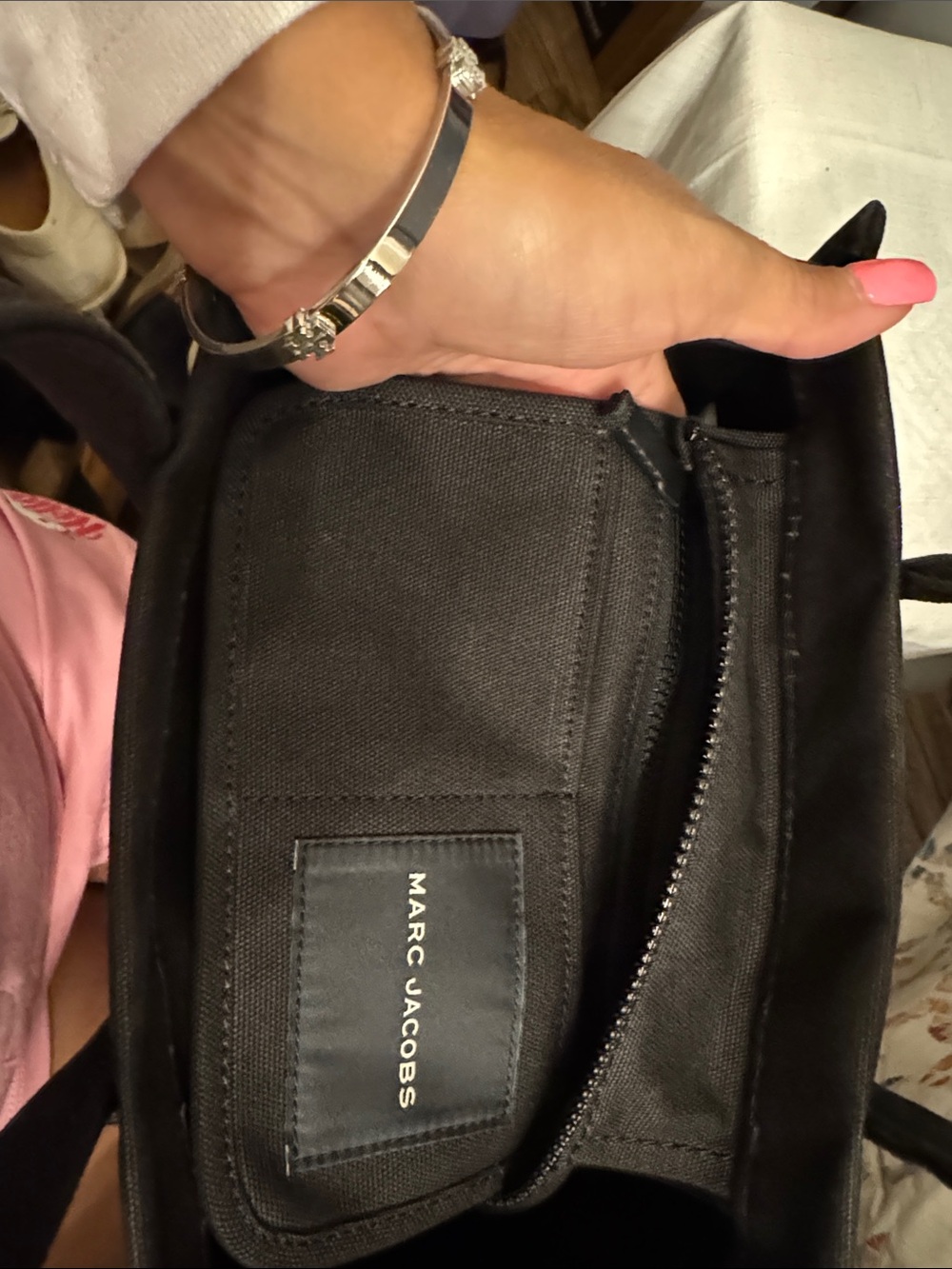 NWT Marc Jacobs Black Canvas Workwear Tote - Picture 6 of 6